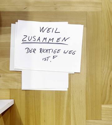 Zettel 009: WEIL ZUSAMMEN DER RICHTIGE WEG IST!