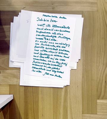 Zettel 026: Menschenkette Aachen Ich bin hier weil ich Klimaschutz und damit verbundene Maßnahmen als …