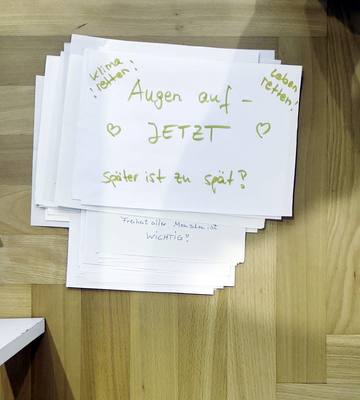 Zettel 035: Klima retten! Leben retten! Augen auf – JETZT Später ist zu spät!
