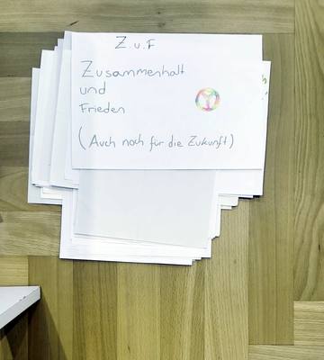 Zettel 038: Z.u.F Zusammenhalt und Frieden (Auch noch für die Zukunft)